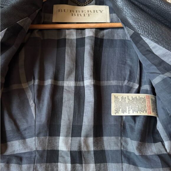 Burberry Black Leather Biker Jacket - Picture 4 of 11